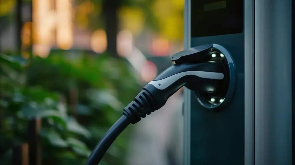 Borne de recharge à Sainte-Solange